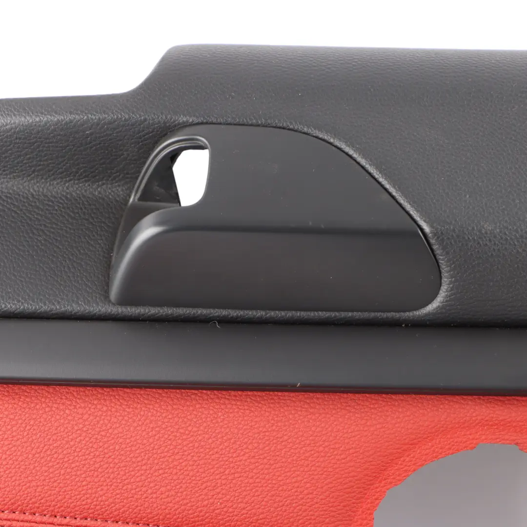 BMW E92 Rear Right O/S Lateral Cover Trim Panel Lining Red Leather