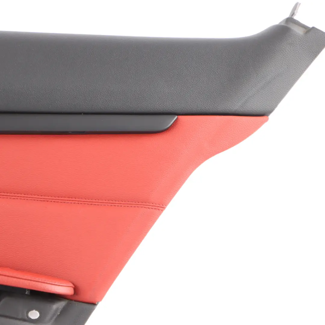 BMW E92 Rear Right O/S Lateral Cover Trim Panel Lining Red Leather