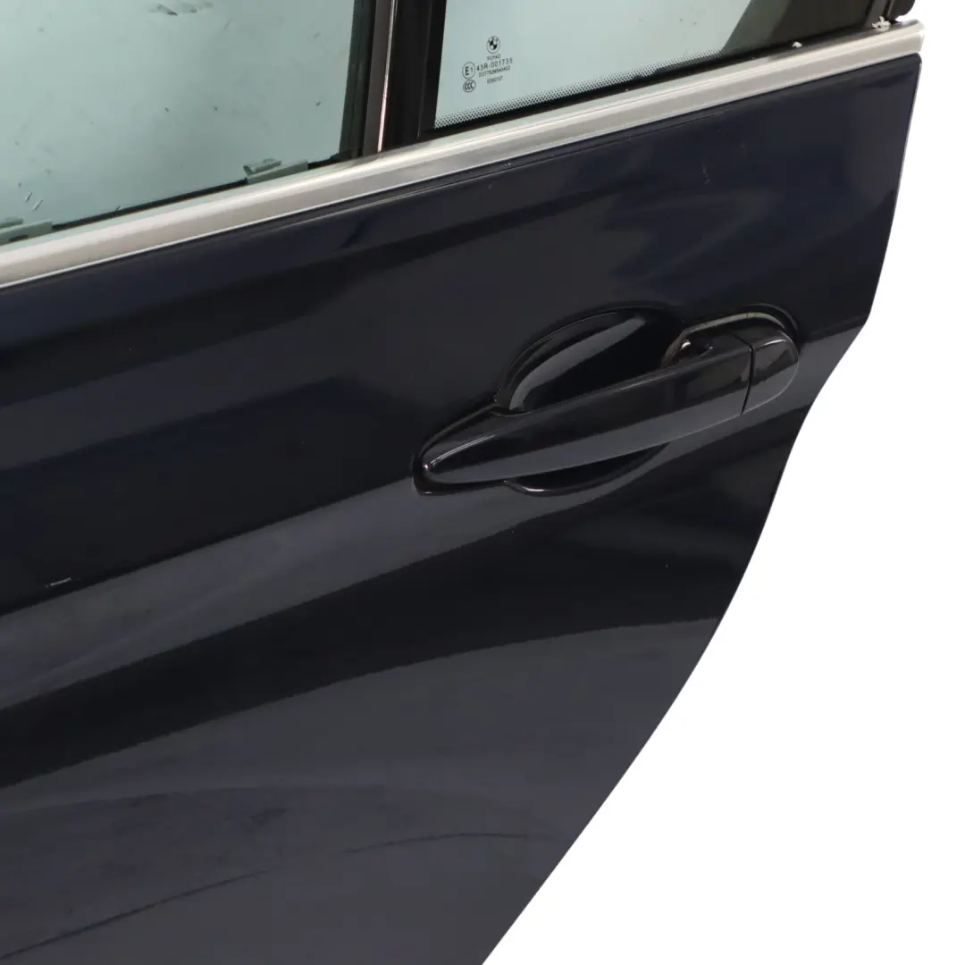 BMW F30 Saloon Rear Left Door N/S Imperial Blau Brillant Blue Metallic - A89