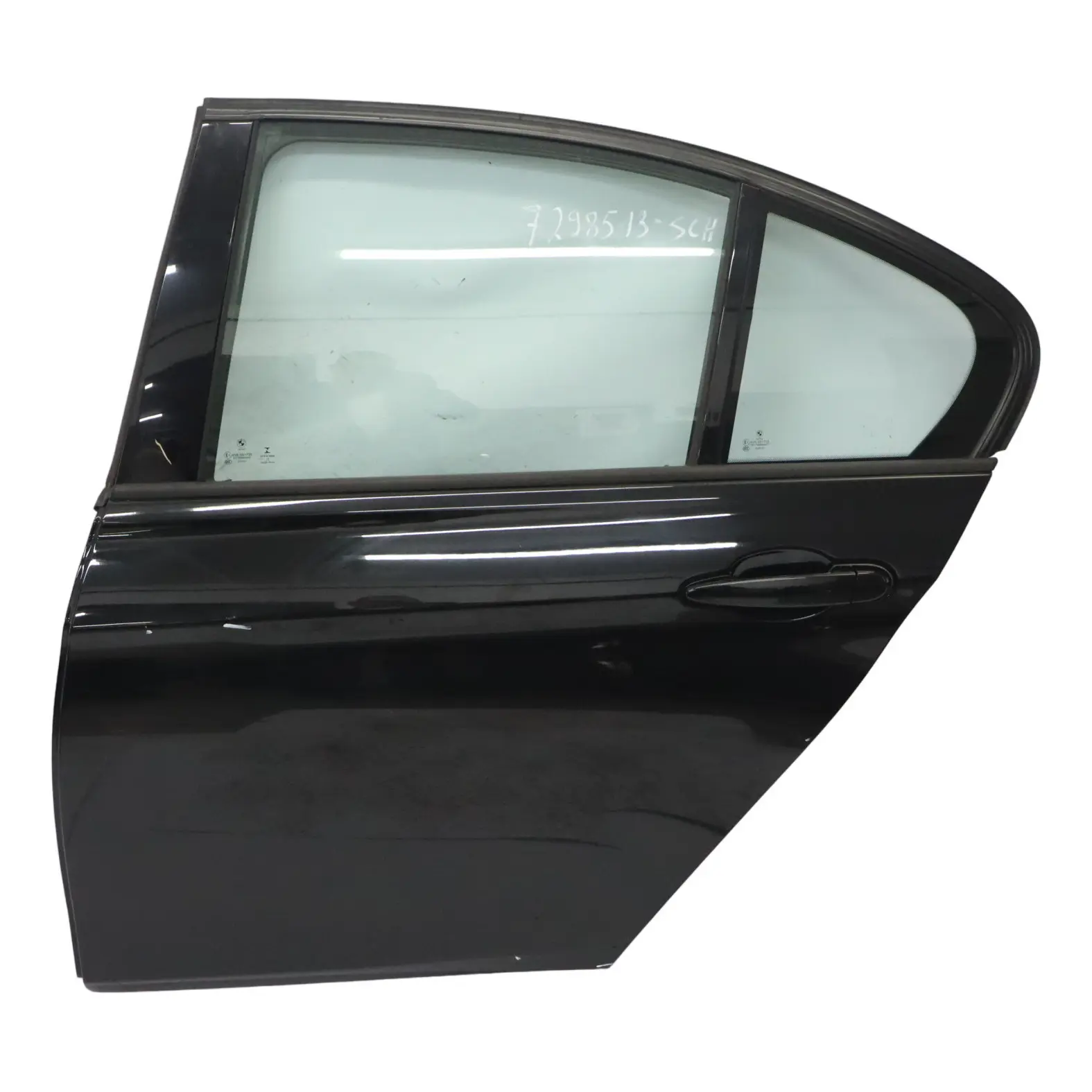 BMW F30 Saloon Rear Left Door N/S Schwarz 2 Black - 668