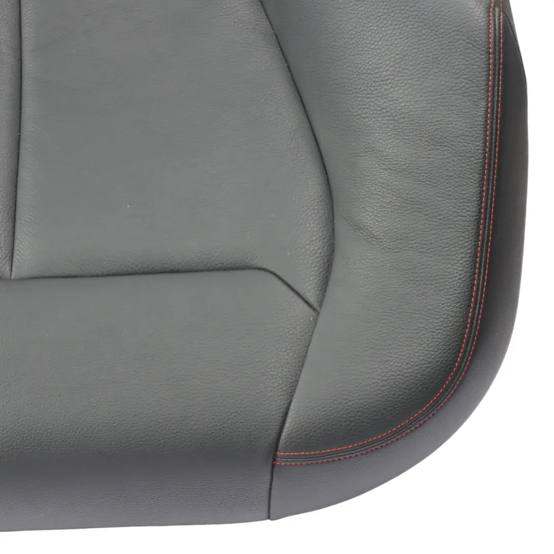 BMW F36 Seat Bench Rear Couch Sofa Cover Black Leather Dakota Red Stitching