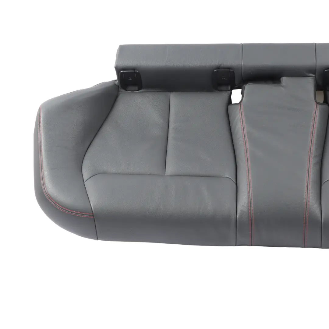 BMW F36 Seat Bench Rear Couch Sofa Cover Black Leather Dakota Red Stitching