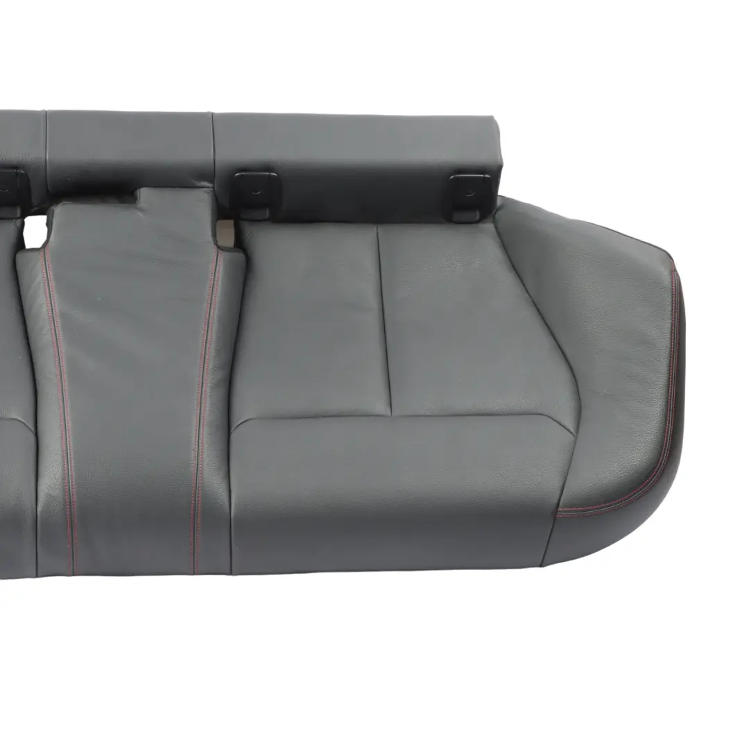 BMW F36 Seat Bench Rear Couch Sofa Cover Black Leather Dakota Red Stitching