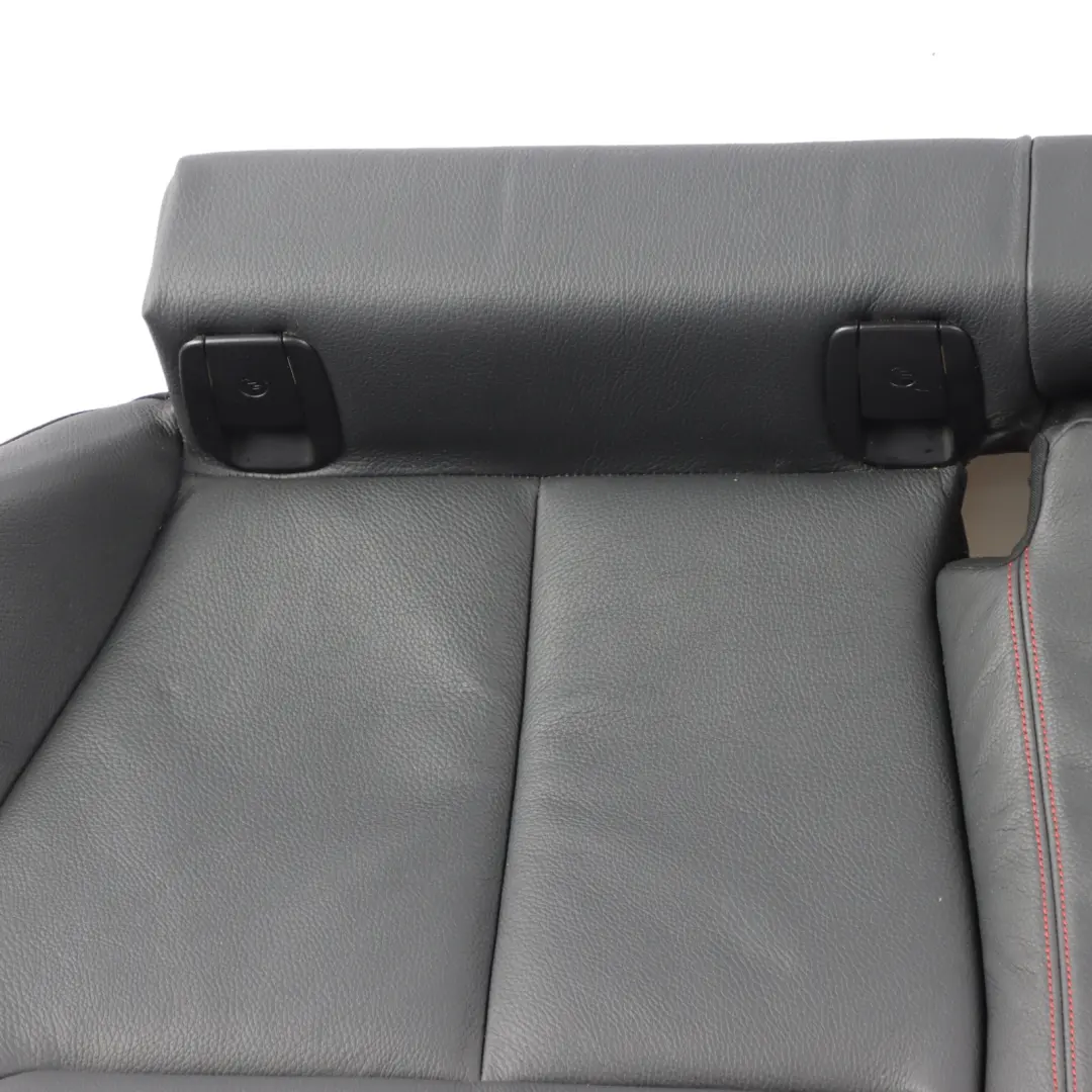 BMW F36 Seat Bench Rear Couch Sofa Cover Black Leather Dakota Red Stitching