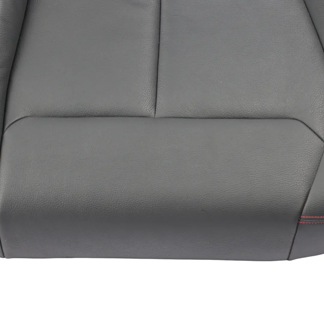 BMW F36 Seat Bench Rear Couch Sofa Cover Black Leather Dakota Red Stitching