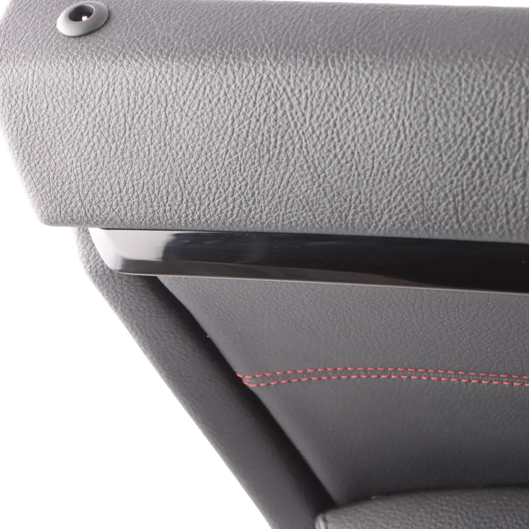 BMW F36 LCI Door Card Front Left N/S Lining Trim Panel Leather Black Red