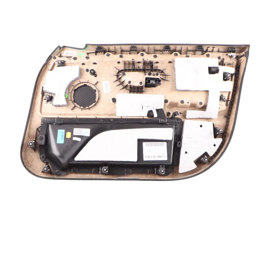 BMW F36 LCI Door Card Front Left N/S Lining Trim Panel Leather Black Red