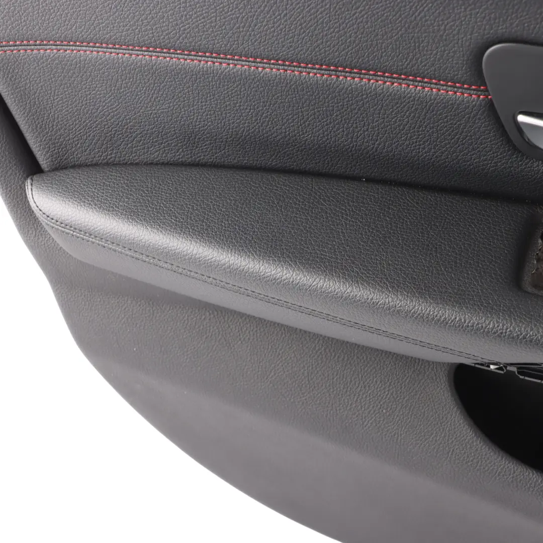 BMW F36 LCI Door Card Front Left N/S Lining Trim Panel Leather Black Red