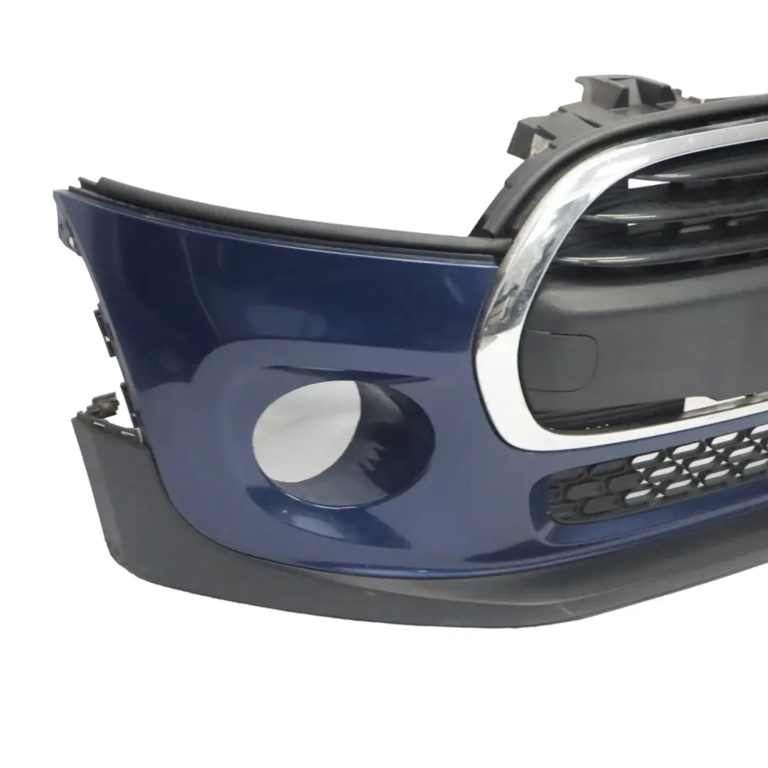 Mini F55 F56 F57 Complete Front Bumper Trim Panel Deep Blue Metallic - B69