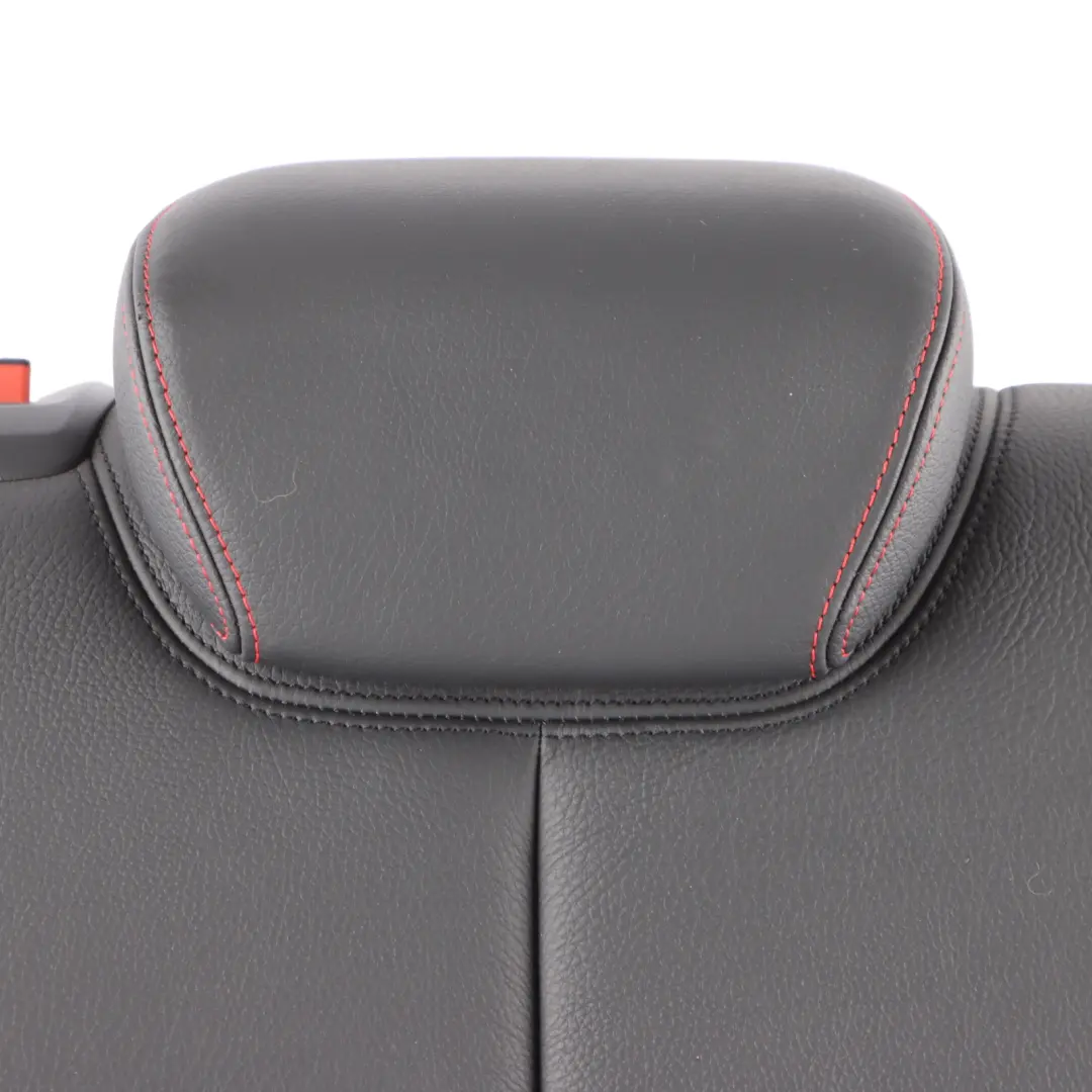 BMW F36 LCI Seat Backrest Rear Right O/S Covering Leather Black Red 7479800