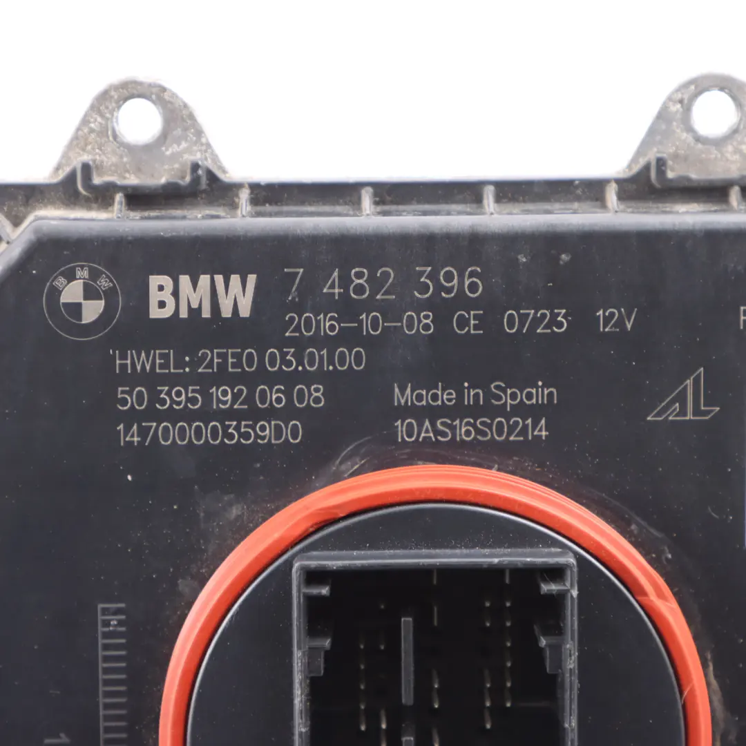 BMW F36 Front Lamp LED Headlight Ballast Control Module Unit 7482396