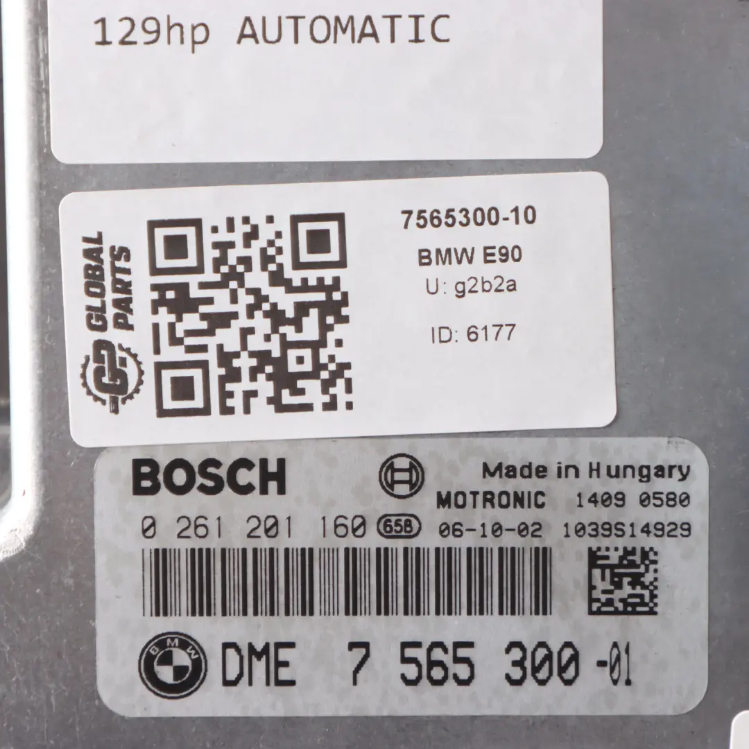 BMW E87 E90 118i 318i N46 129HP ECU Kit DME 7565300 + CAS3 + Key Automatic