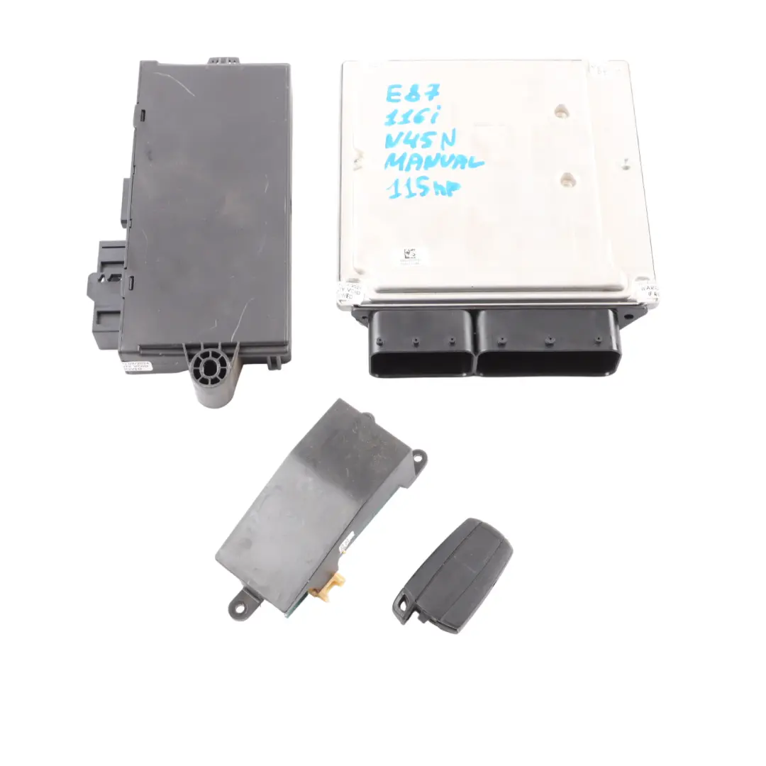 BMW E81 E87 LCI E90 116i 316i 115HP N45N ECU Kit DME CAS3 Lock + Key 7581848