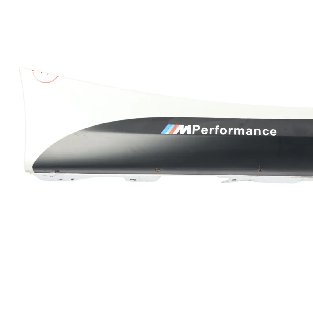 Side Skirt BMW F21 F22 M Sport Sill Strip Right O/S Mineralweiss White - A96