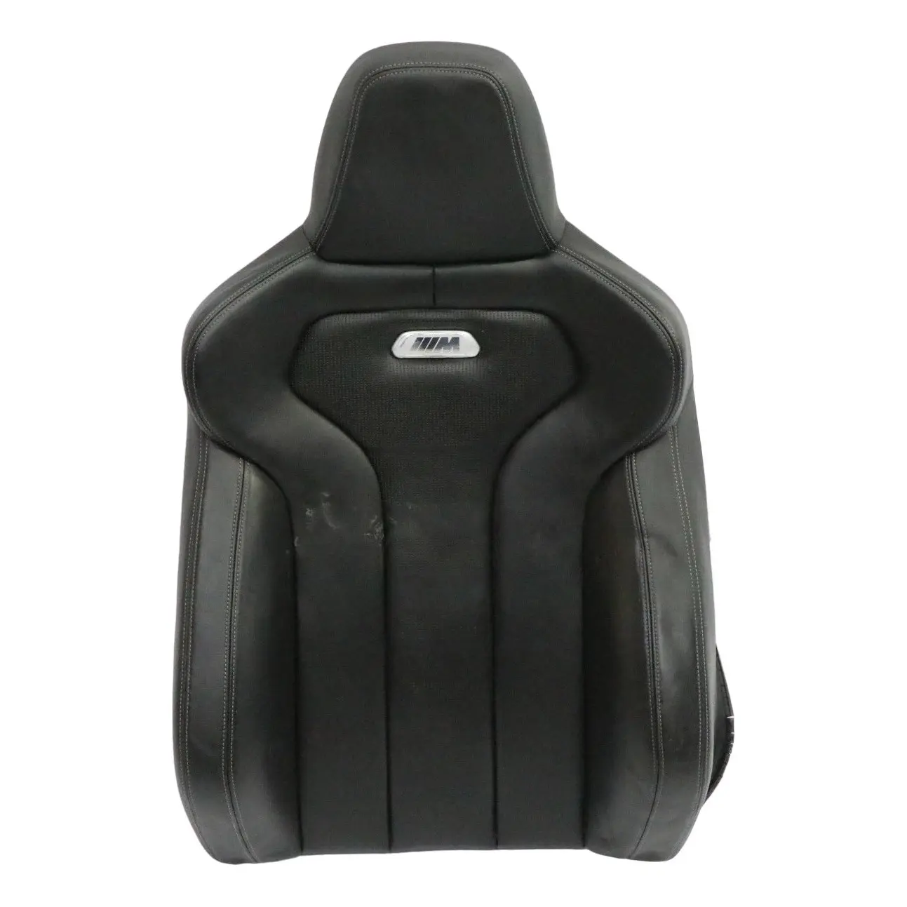 BMW F80 M3 Asiento Delantero Respaldo Cojín Izquierdo Cuero Negro 8058277