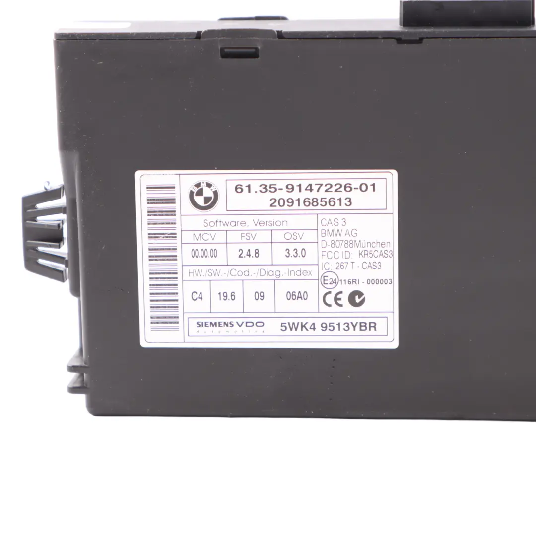 BMW E81 E82 E87 LCI E88 123d 204HP N47S ECU Kit DDE 8507245 CAS3 Key Automatic