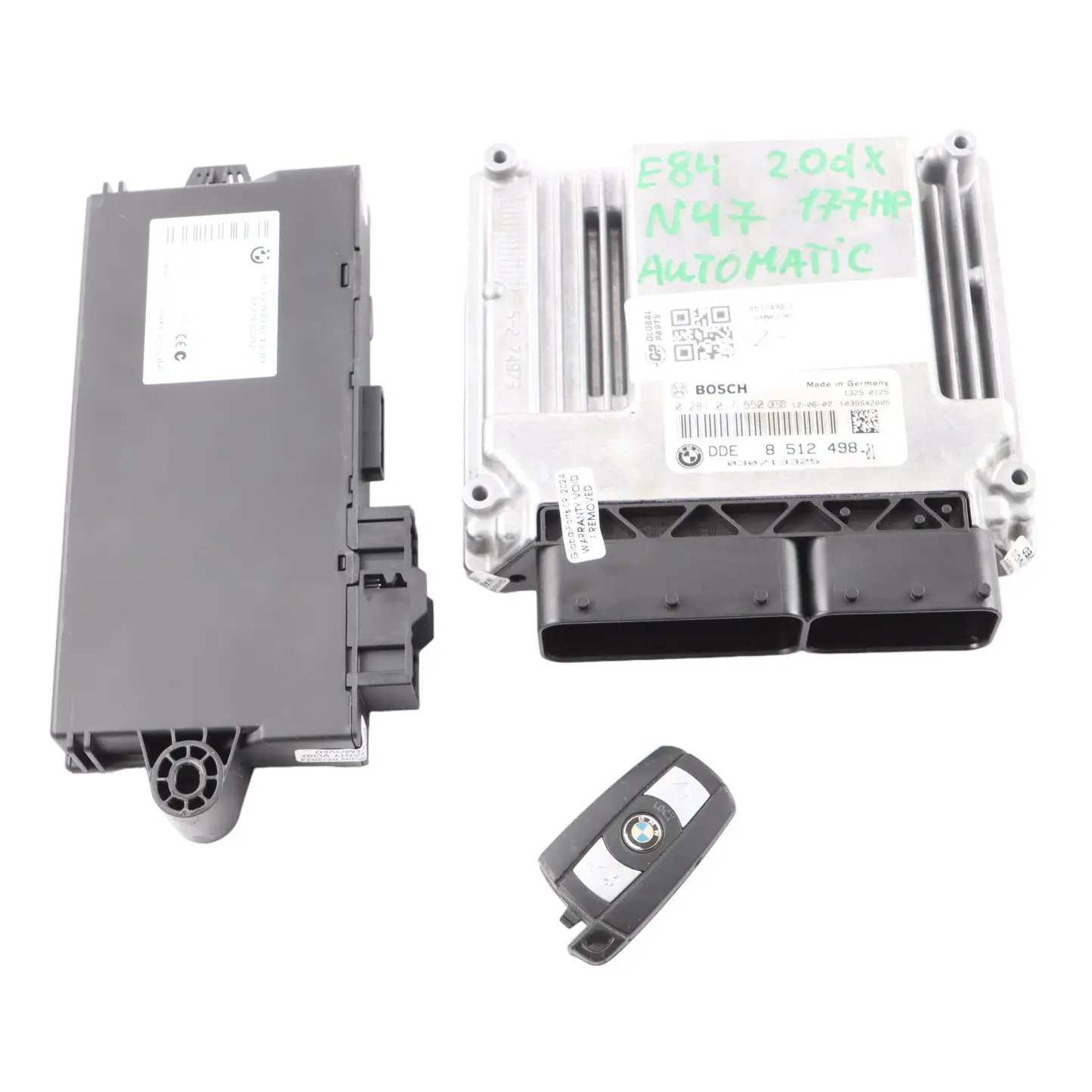 BMW X1 E84 20dX N47 177HP ECU Kit DDE 8512498 CAS3 + Key Automatic