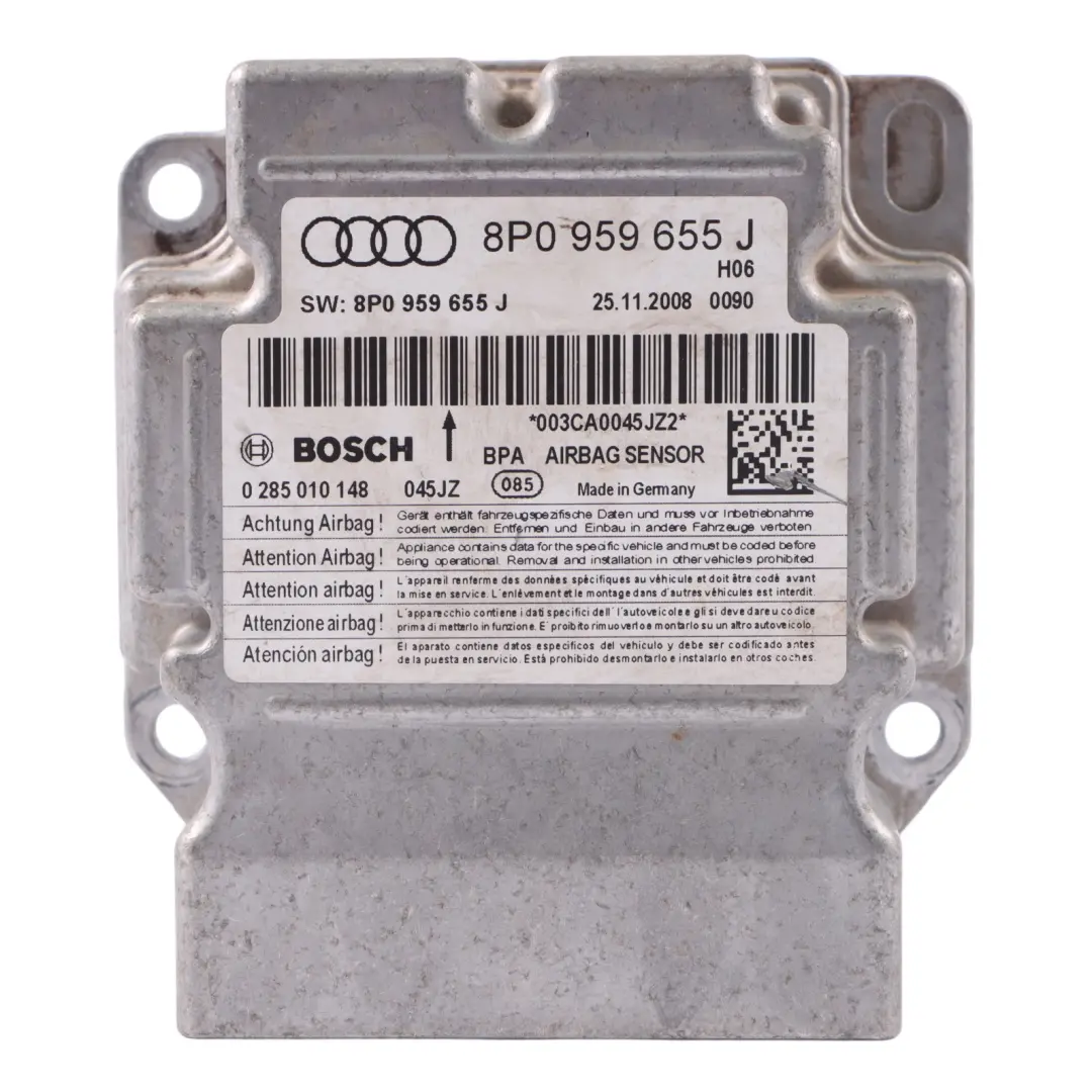 Audi A3 E 104 T Módulo de Aire ECU Sensor Unidad de Control 8P0959655J