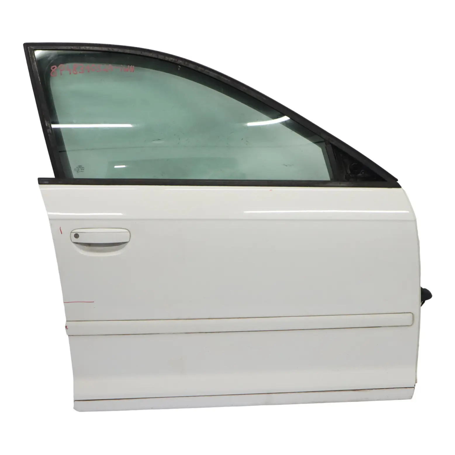 Audi A3 8P Sportback Door Front Right O/S Covering Panel Ibis White - Y9C