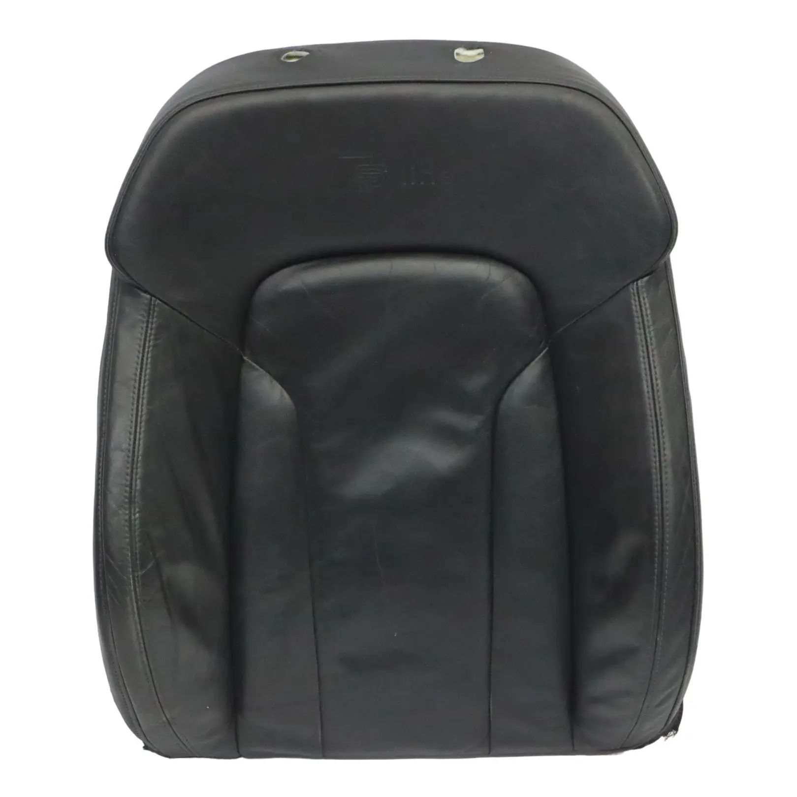 Audi A5 8T Seat Backrest Cover Front Left N/S Sport Black Leather Milano