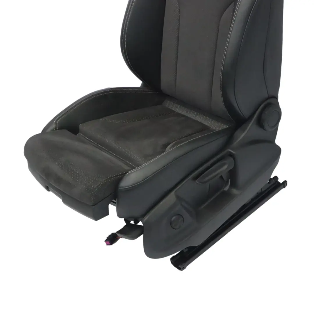 Audi Q3 8U Sport Seat Delantero Izquierdo S-Line Interior Cuero Negro Plata