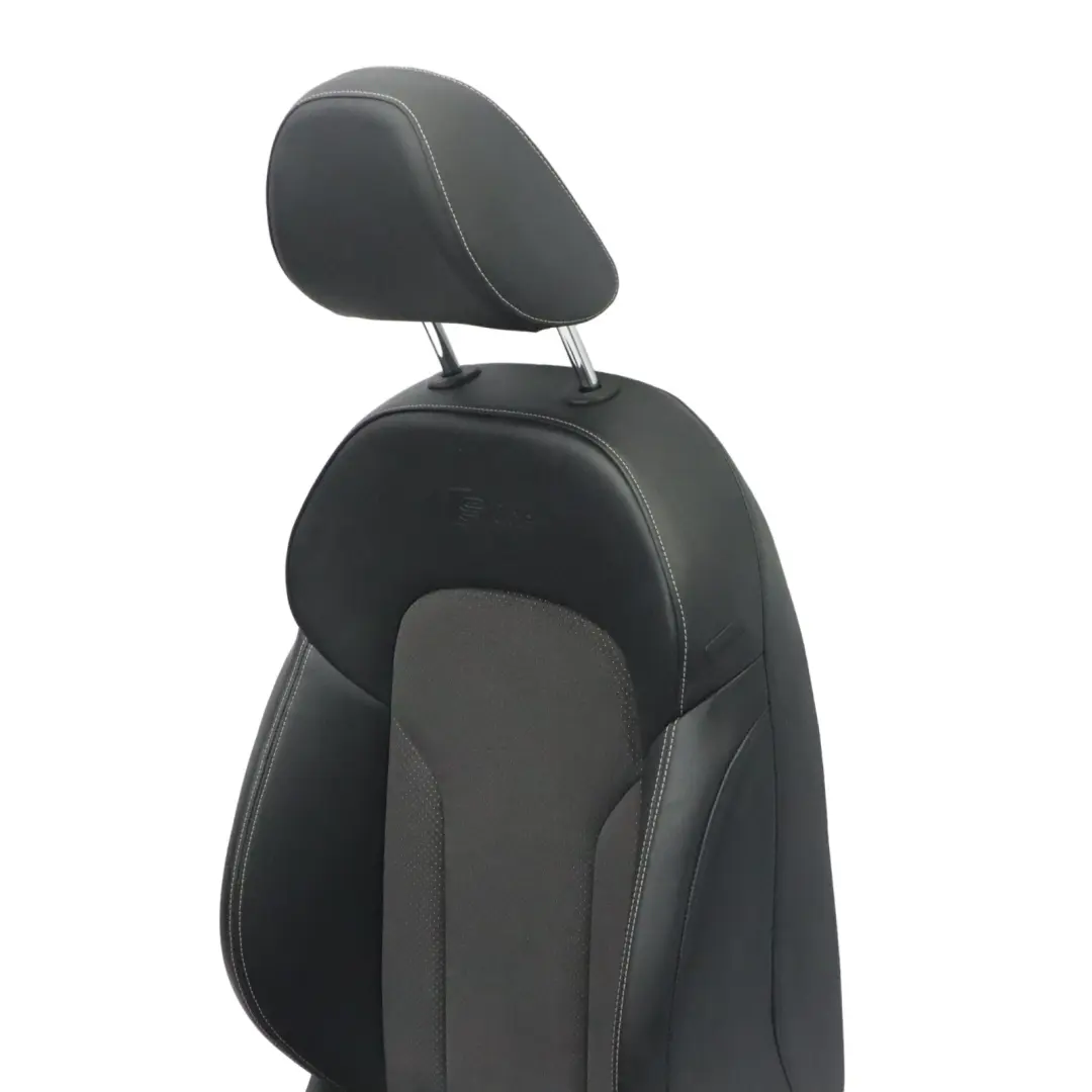 Audi Q3 8U Sport Seat Delantero Izquierdo S-Line Interior Cuero Negro Plata