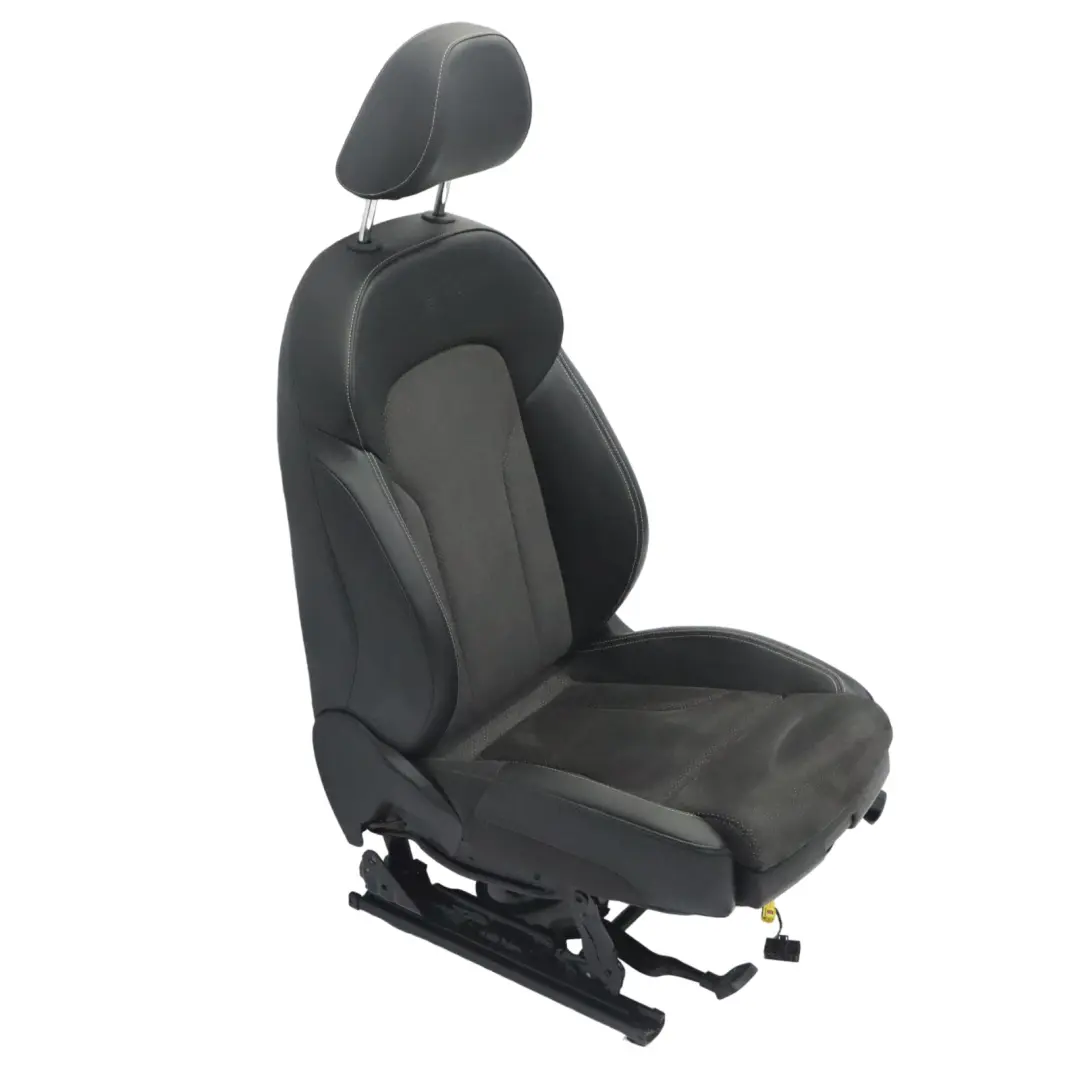 Audi Q3 8U Sport Seat Delantero Izquierdo S-Line Interior Cuero Negro Plata