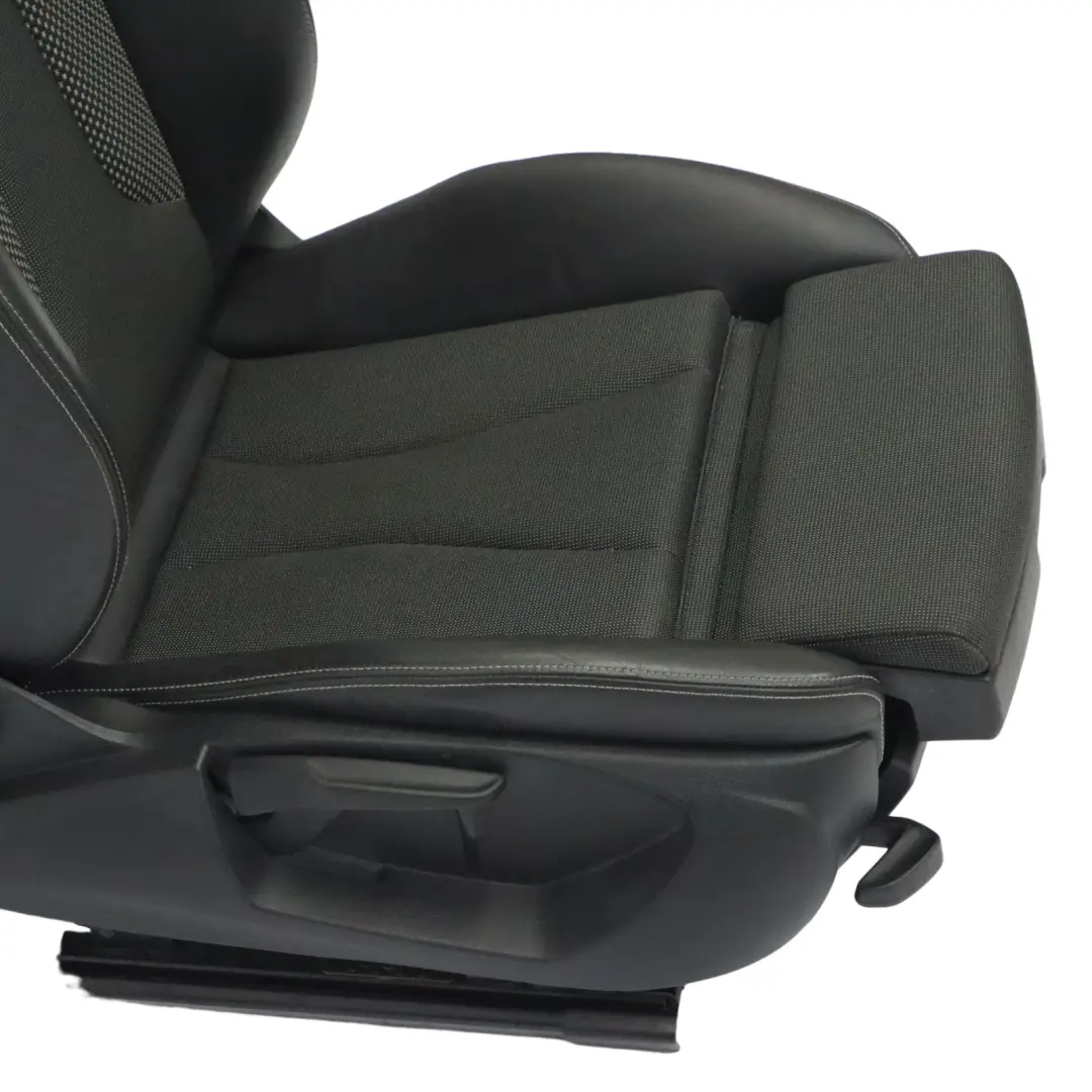 Audi A3 8V Asiento Delantero Derecho 3 Puertas S Line Medio Cuero Negro Plata