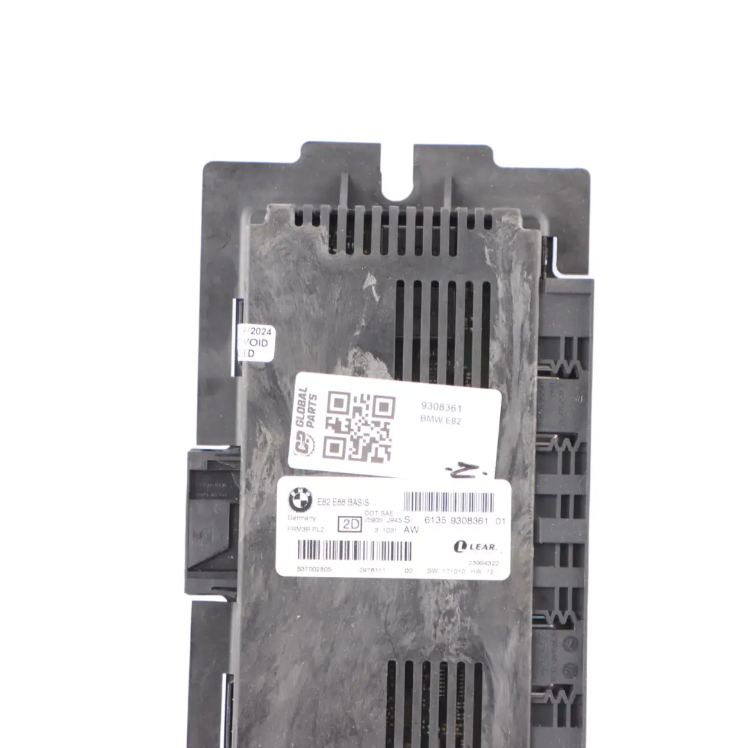 BMW E82 Footwell Light Module Control Unit ECU Basis PL2 FRM3R 9308361