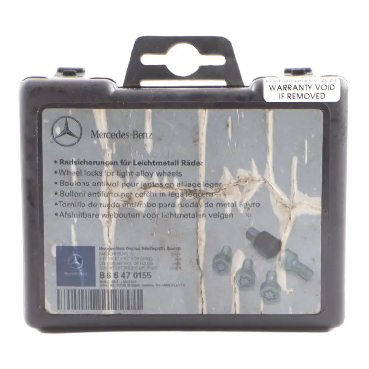 Pernos Seguridad Mercedes W176 W204 W205 Perno Rueda Trasera Juego A0019901607