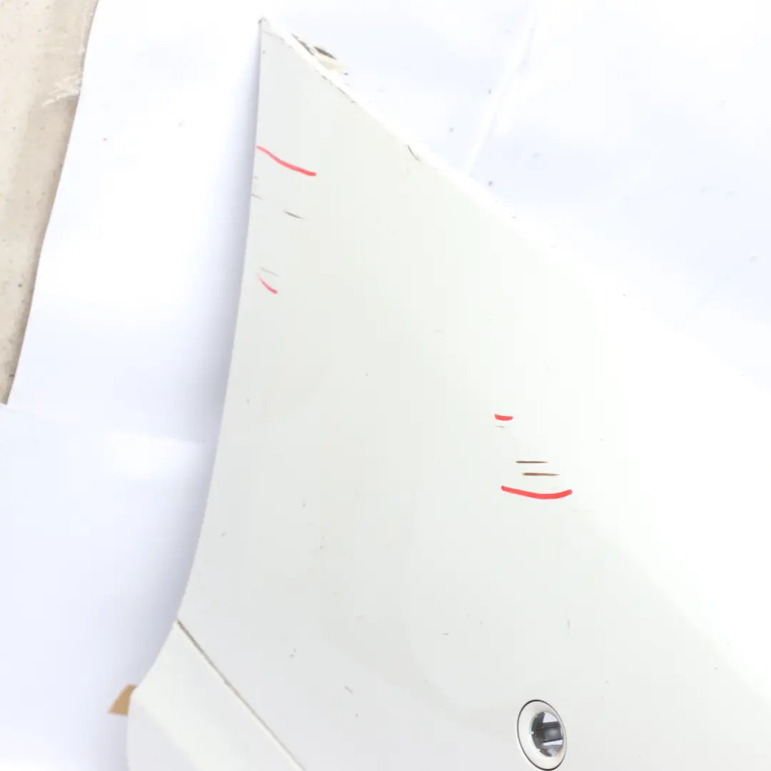 Mercedes C117 Rear Bumper Trim Panel Covering Calcite White - 650