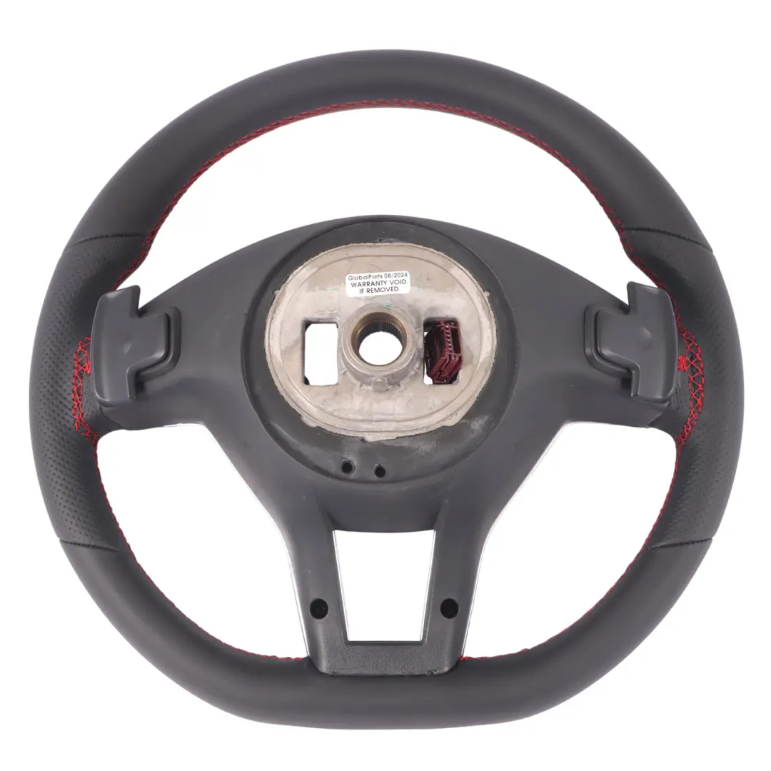 Steering Wheel Mercedes C207 W212 NEW Leather Sport Paddle Shift Red Threads