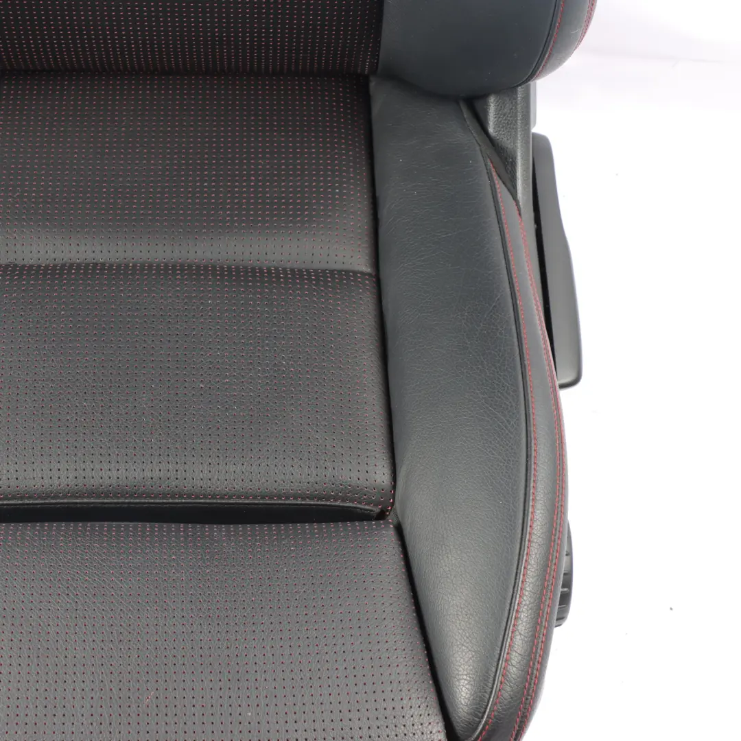 Mercedes X156 Front Left N/S Sport Seat Black Leather Red Thread Interior