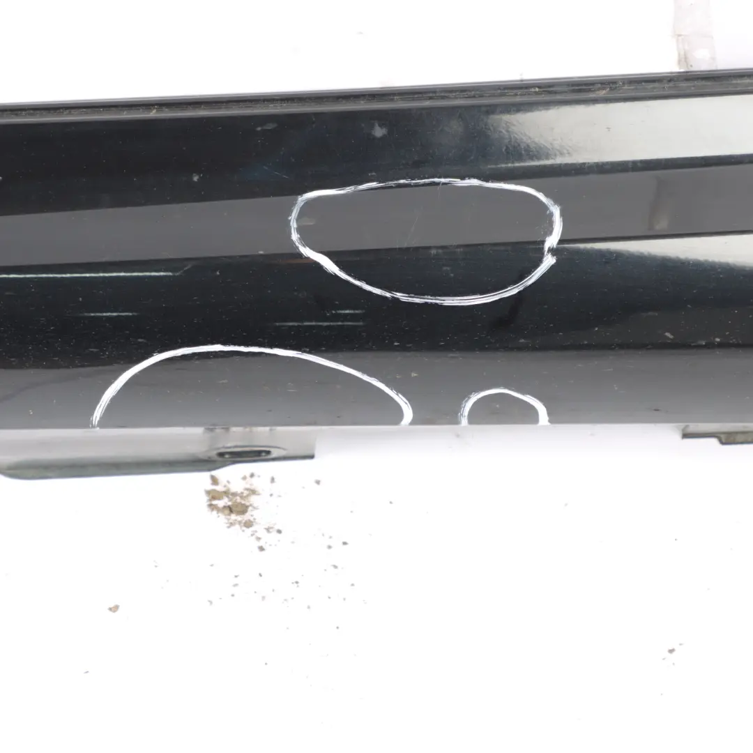 Mercedes W204 Side Skirt Cover Door Sill Panel Left N/S Obsidian Black - 197