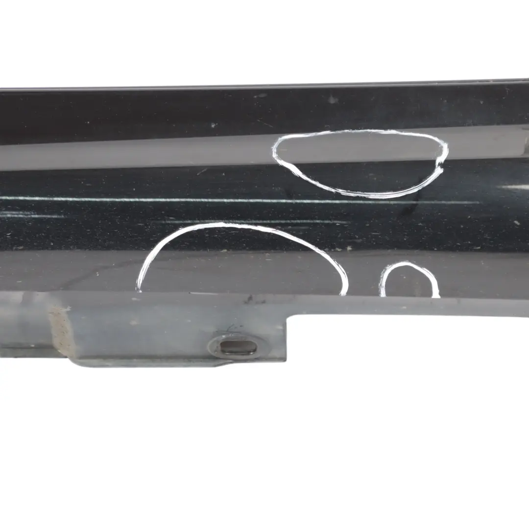 Mercedes W204 Side Skirt Cover Door Sill Panel Left N/S Obsidian Black - 197