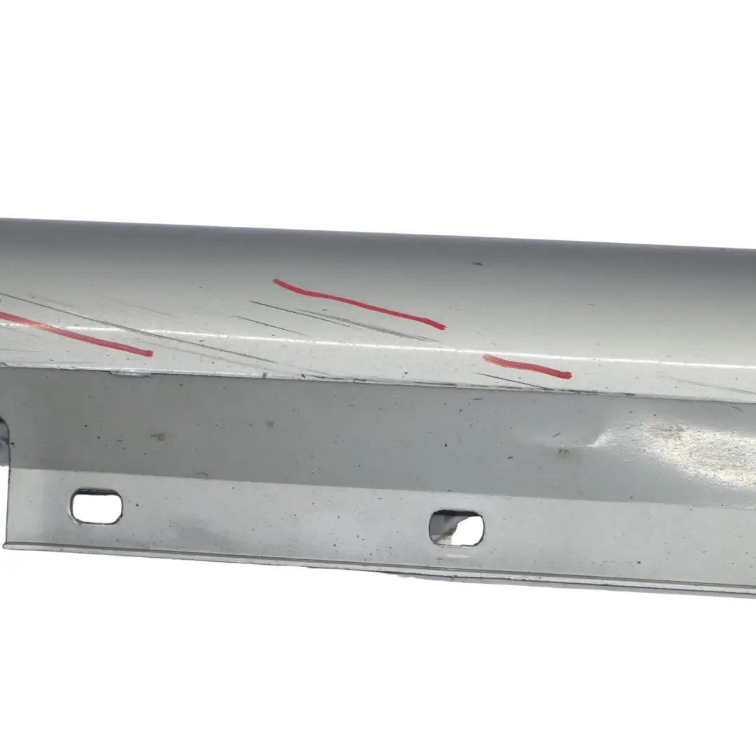 Mercedes W204 Side Skirt Cover Door Sill Panel Left N/S Palladium Silver - 792