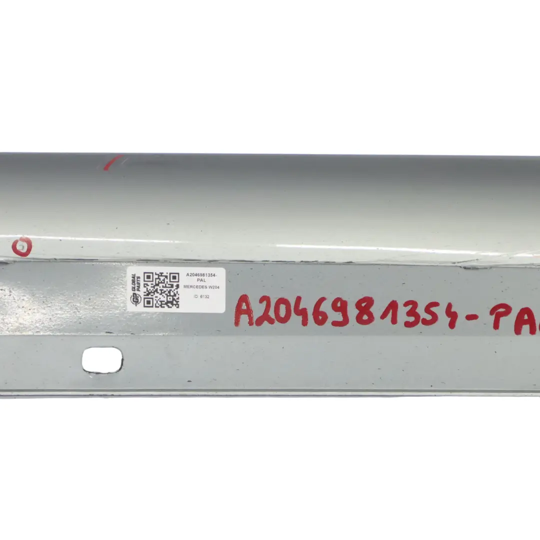 Mercedes W204 Side Skirt Cover Door Sill Panel Left N/S Palladium Silver - 792