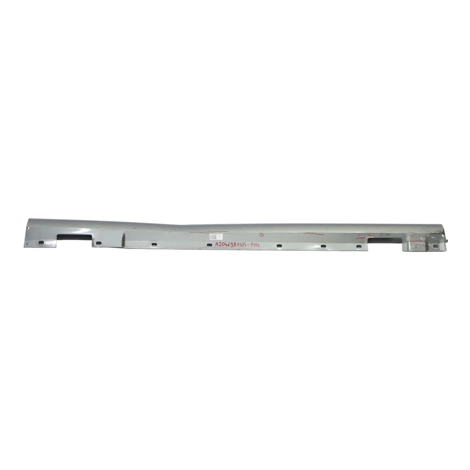 Mercedes W204 Sill Side Cover Skirt Right O/S Palladium Silver Metallic - 792