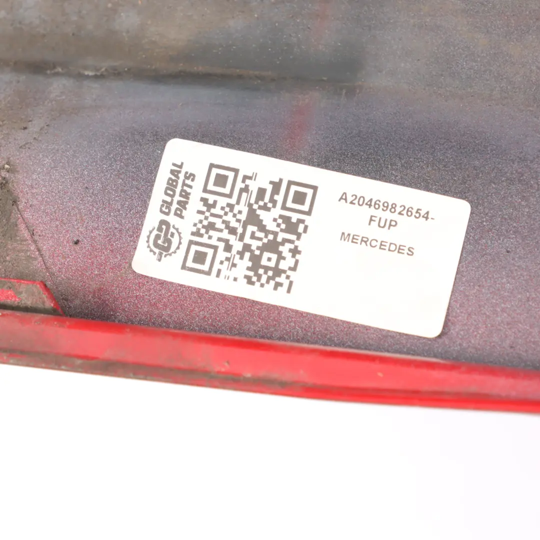 Mercedes C204 AMG Side Skirt Door Sill Cover Right O/S Fire Opal Red - 590
