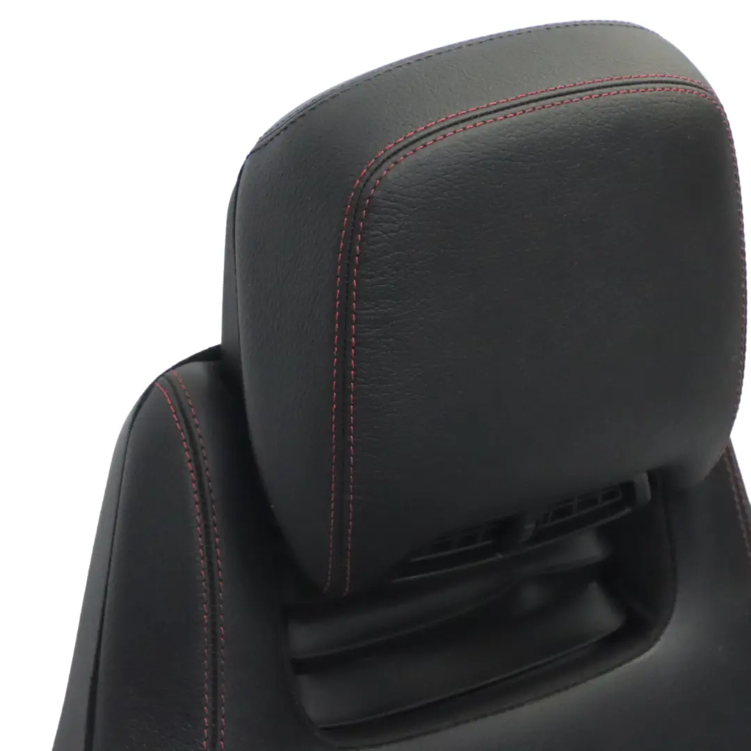 Front Seat Mercedes C207 A207 Left N/S Memory Heated Leather Black Red Threads