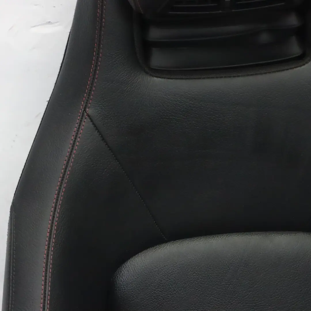 Front Seat Mercedes C207 A207 Left N/S Memory Heated Leather Black Red Threads