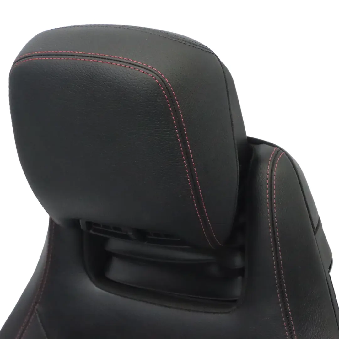 Front Seat Mercedes C207 A207 Left N/S Memory Heated Leather Black Red Threads