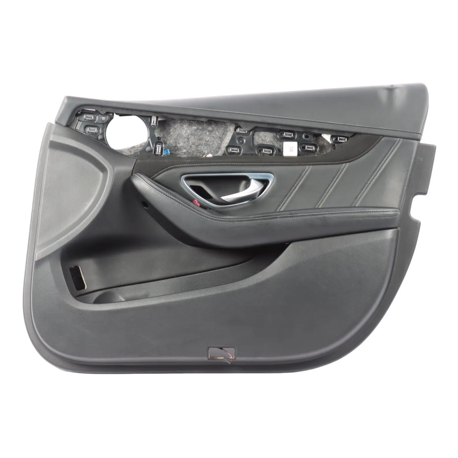 Mercedes W205 Door Card Cover Front Right O/S Trim Panel Black Leather 