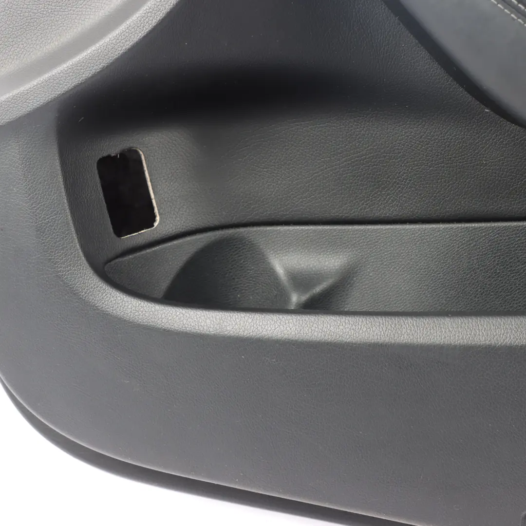 Mercedes W205 Door Card Cover Front Right O/S Trim Panel Black Leather 
