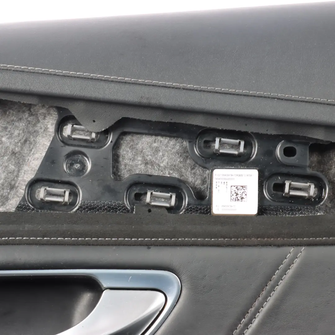 Mercedes W205 Door Card Cover Front Right O/S Trim Panel Black Leather 