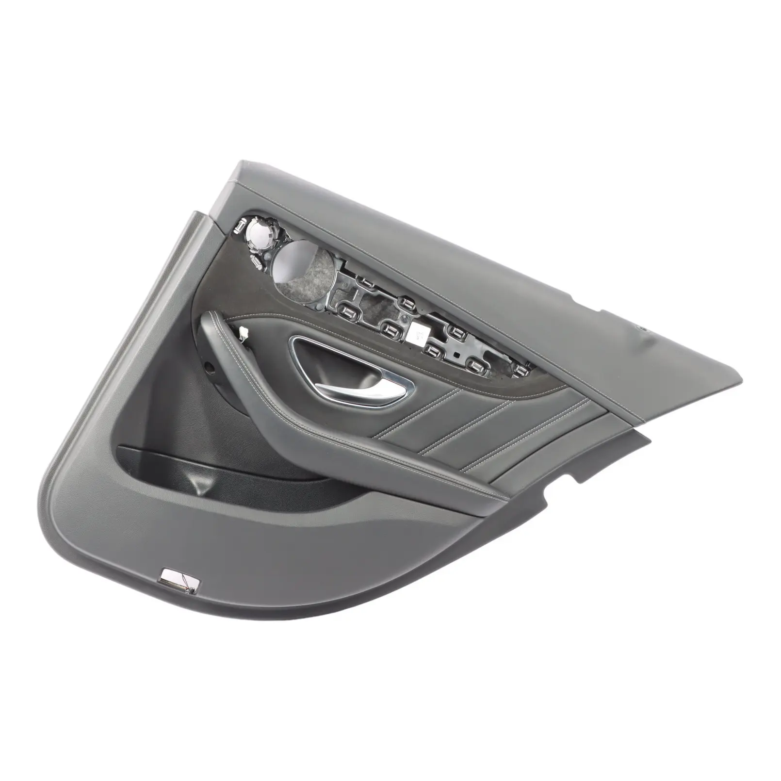 Mercedes W205 Door Card Cover Rear Right O/S Trim Panel Black Leather