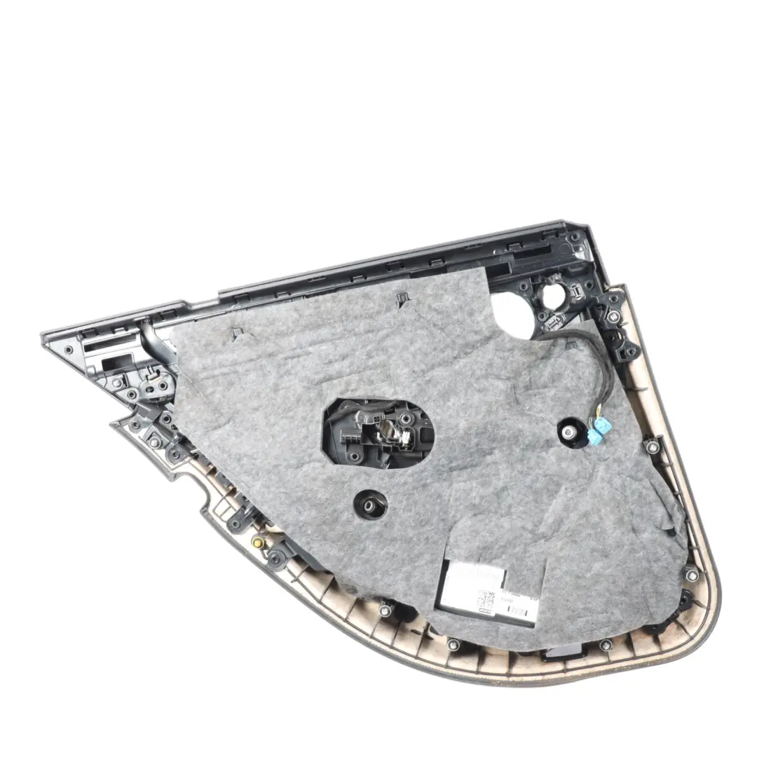 Mercedes W205 Door Card Cover Rear Right O/S Trim Panel Black Leather 