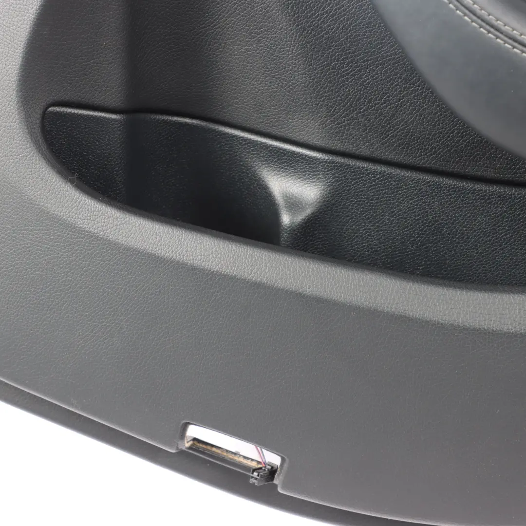 Mercedes W205 Door Card Cover Rear Right O/S Trim Panel Black Leather 