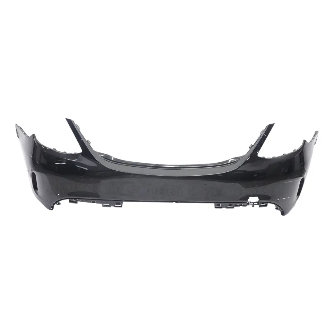 Mercedes W205 Bumper Rear Trim Panel AMG Obsidian Black Metallic - 197