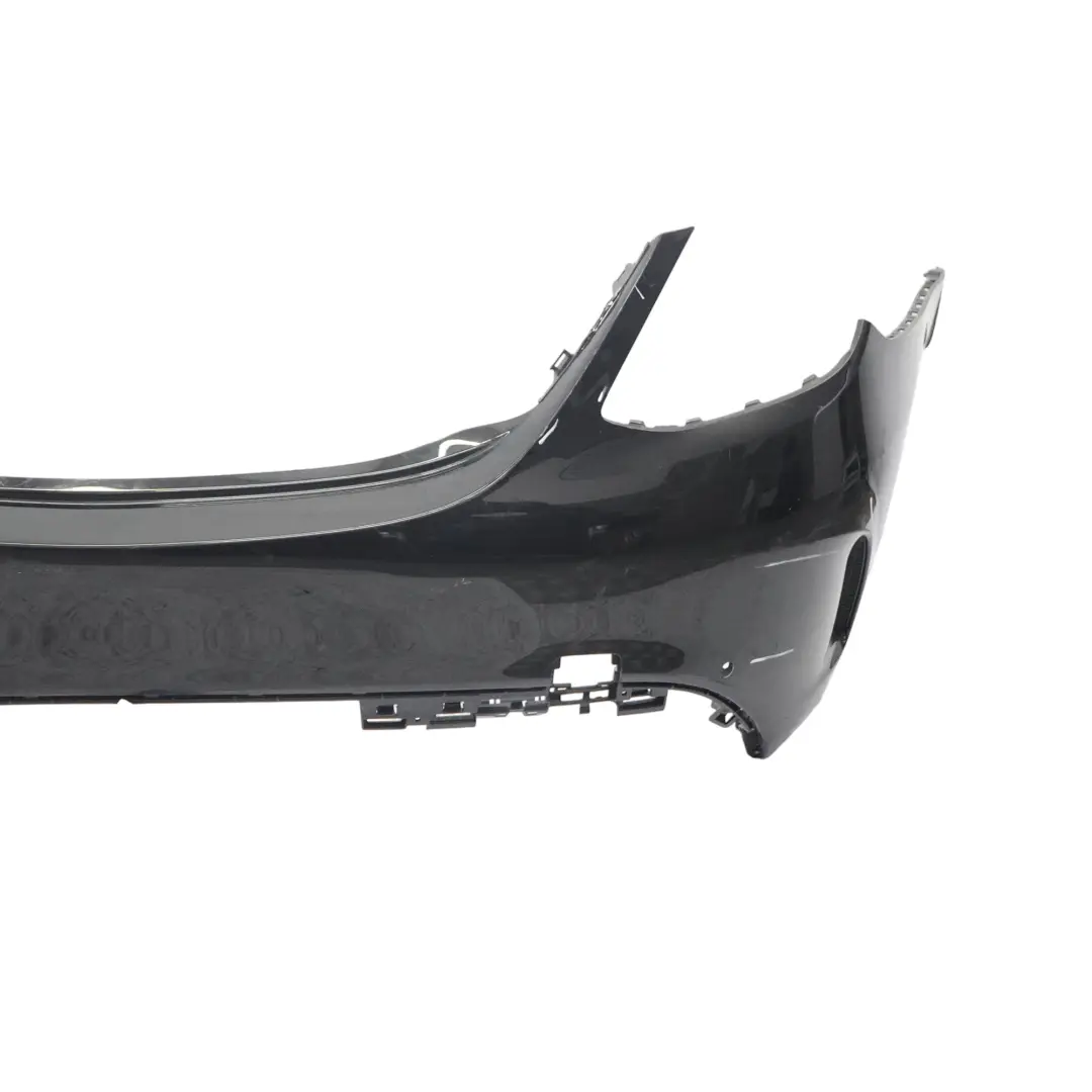 Mercedes W205 Bumper Rear Trim Panel AMG Obsidian Black Metallic - 197